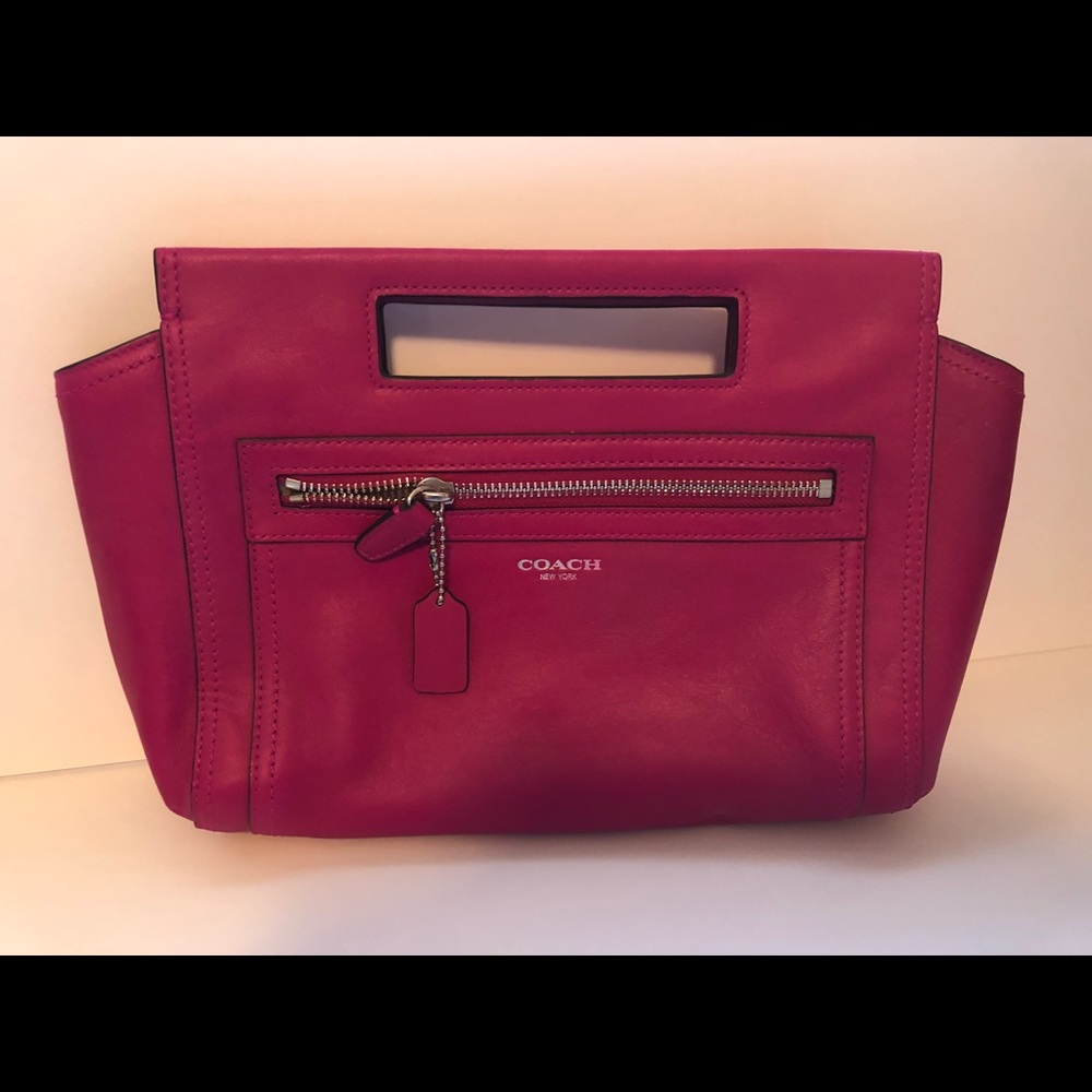 NWT Coach Legacy Clutch Magenta Pink 48012
